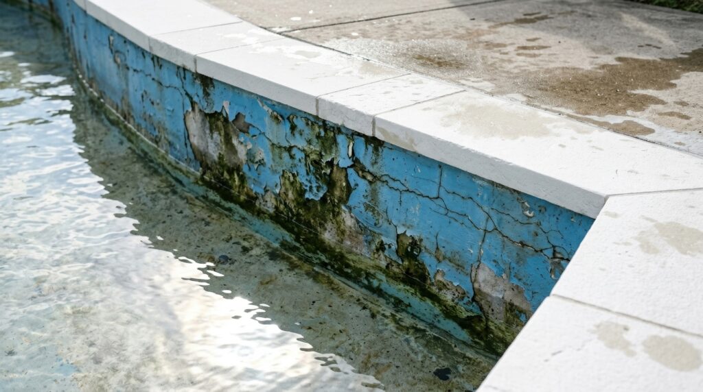 cracked pool plaster repair