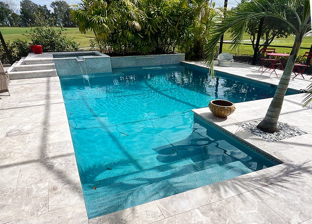 after pool resurfacing by Resurrection Pools